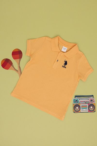 U.S. Polo Assn. Boy's Orange Basic T-Shirt 50306220 -Vr202