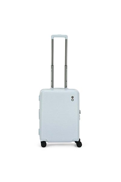 Echolac Ultima 54cm 4 Double Wheel Expandable Cabin Luggage Trolley Blue