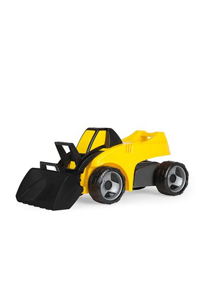 LENA Front loader with functional bucket, Gigant, Lena, yellow, 69 cm, plastic