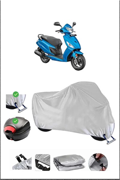 Breen HERO DASH125 ARKA ÇANTA KİLİT UYUMLU SU GEÇİRMEZ MOTOSİKLET BRANDASI-GRİ