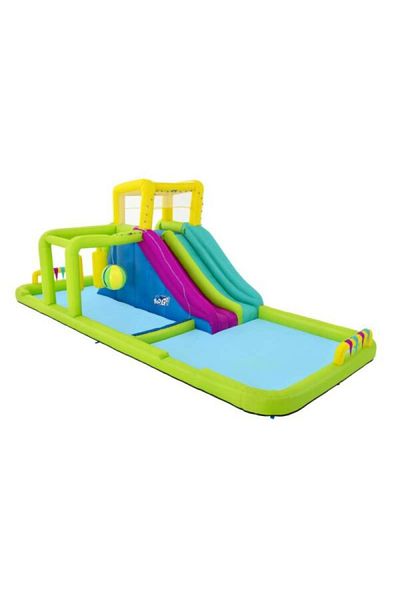 BESTWAY Children's Pool and Jumping Game with Slide and Inflatable Balls 701x301x265 cm