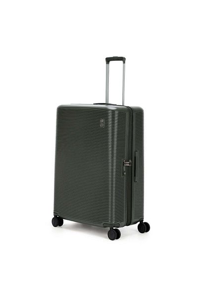 Echolac Ultima 76cm 4 Double Wheel Expandable Check-in Luggage Trolley Olive