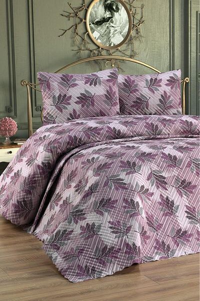 Çeyiz Diyarı Ultrasonic Quilted Hale Double Bed Cover