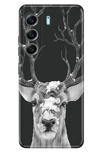 TECNO Camon 40 Case Decorative Silicone Printed A58 Cover Reindeer