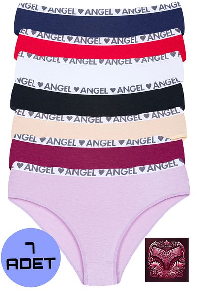 Afrodizyac Slip din bambus cu design special, scris cu înger, 7 piese