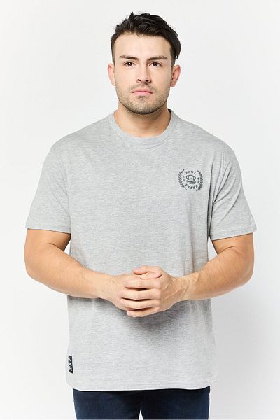 PAUL FRANK Men Crew Neck Short Sleeve Graphic Print T-shirt, Grey