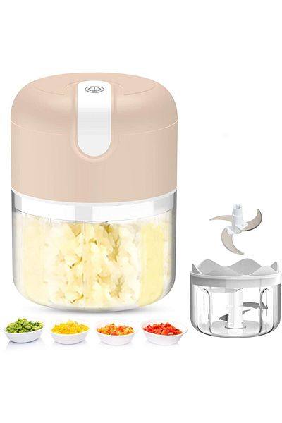 COOYA Electric Mini Chopper, Waterproof USB Charging, for Meat, Onion, Veggie, Baby Food(250ml)