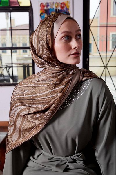 Levidor Indian Silk Shawl Milk Coffee 411-15