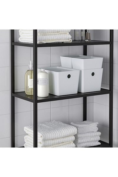 IKEA KUGGIS Lid, white, 18 x 26 cm