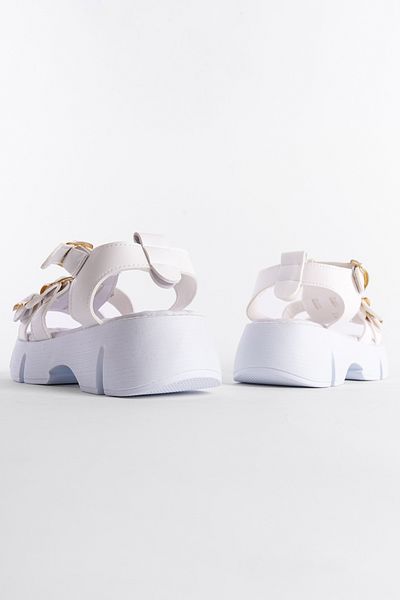 Capone Outfitters Damskie sandały Cherry Thick Soled z paskiem na kostce i komfortową podeszwą
