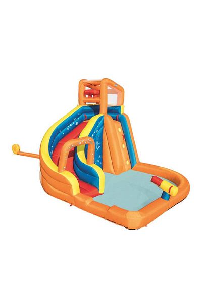 BESTWAY Large trampoline with splash water pool and air pump
