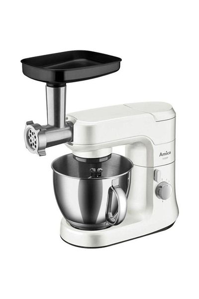 AMICA Amica KML 4011 food processor, 1000W, 4.5L stainless steel bowl, 8 speed settings (White)
