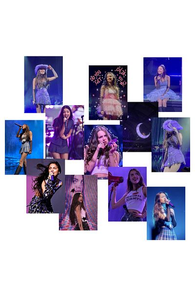 Ororabutik Olivia Rodrigo Rock Pop Concert Αφίσα Ταπετσαρία Σετ Πανό Α5 12 τμχ