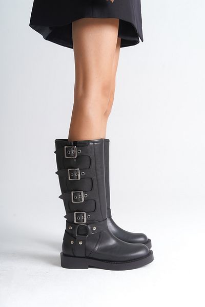 Capone Outfitters Damenstiefel – Biker-Reißverschluss