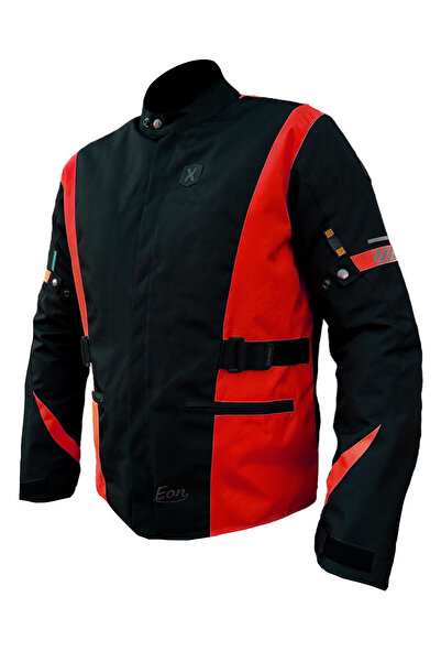 Xspeed Eon 4 Mevsimlik Korumalı Uzun Motosiklet Montu Kırmızı Siyah