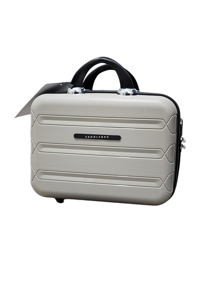 SADDLEBAG Lucas Pp Seyehat Valizi Kırılmaz Bavul Makyaj'lı 4 Lü Set Takım