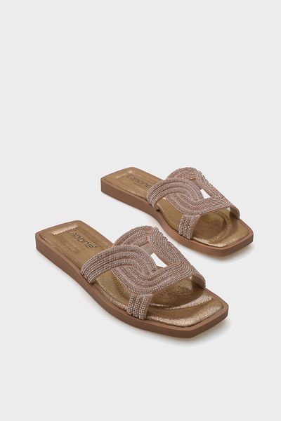 Capone Outfitters Hausschuhe mit Steinen