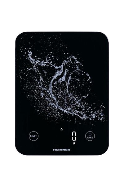 Heinner Cantar de bucatarie Heinner HKS-BK10USB, 10 kg, sticla securizata 3mm, display led, control touch