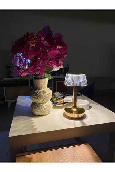 Genel Markalar Şarjlı, dokunmatik gece lambası, 3 fonksiyonlu, metalik tasarım