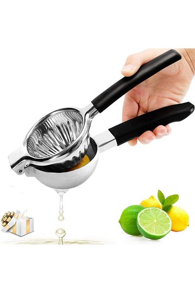 COOYA Heavy Duty Stainless Steel Lemon Squeezer, Premium Quality Metal Aluminum Alloy Manual Juicer