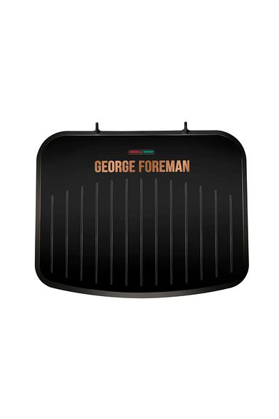 George Foreman Gratar electric George Foreman Fit Copper Medium 25811-56, 1630 W, Incalzire rapida, Negru/Cupru