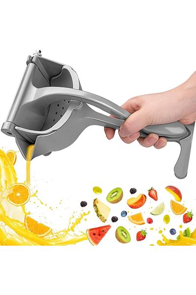 COOYA Heavy Duty Manual Citrus Juicer, Aluminum Alloy Press with Seed Filter