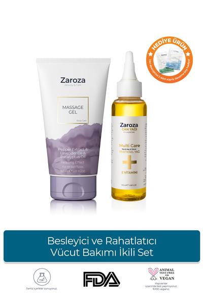 ZAROZA Besleyici ve Rahatlatıcı Vücut Bakımı İkili Set