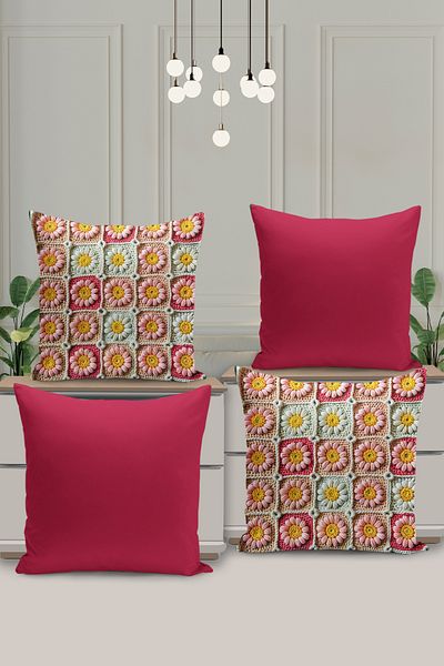 Filamente 4-Piece Digital Printing Wraparound Digital Case - Knitted Pattern