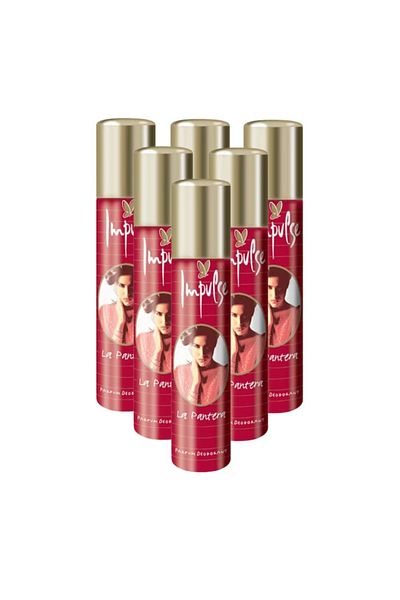 Impulse La Pantera, deodorant spray women, 6x100 ml