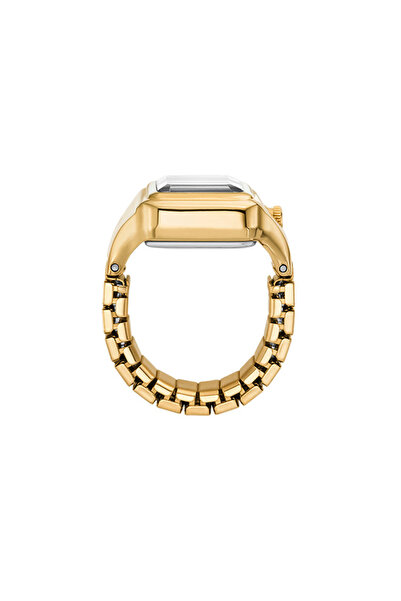 Fossil Raquel Damen-Ringuhr Aus Gold Und Schwarzen Perlen ES5411