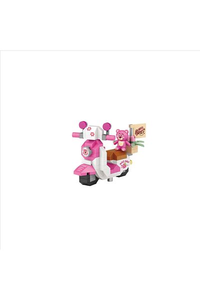 Loz 130 Pieces Micro Blocks Pink Motorcycle Age 10+
