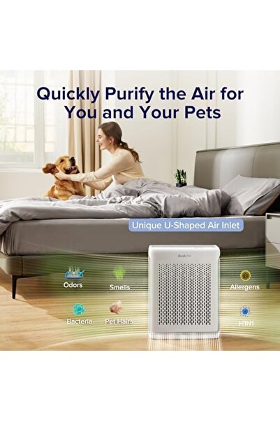 Levoit Smart HEPA Air Purifier Vital 100S, Washable Filter, Air Quality Sensor, Pet Mode, Quiet 23dB
