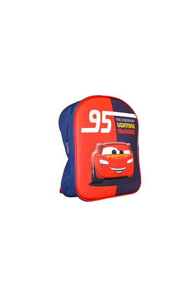 CARS Ghiozdan copii, 30x26x10 cm, 3D, multicolor, bretele intarite si ajustabile, Cars, Disney