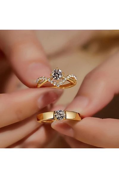Ayzen Adjustable Ring with 2 Stone