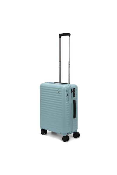 Echolac Celestra 55cm Hardcase Non-expandable 4 Double Wheel Cabin Luggage Trolley Slate Blue