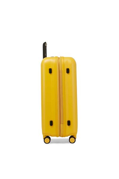 Echolac Amos Pro 77cm 4 Double Wheel Hardcase Expandable Check-in Luggage Trolley Yellow