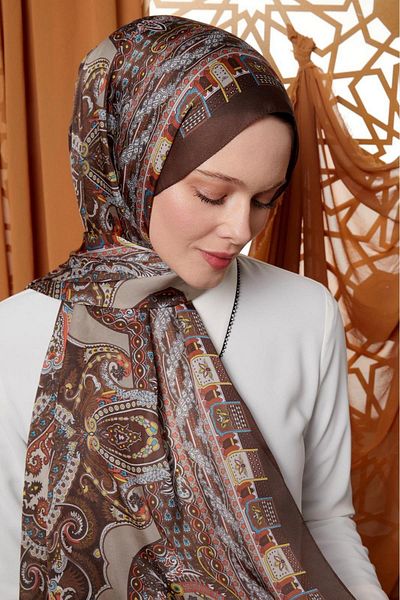 Levidor Indian Silk Shawl Dark Brown 443-13