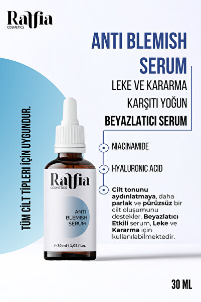 Raffia Cosmetics Alpha Arbutin Leke Serumu 30 ml Beyazlatıcı ve Cilt Tonu Eşi...