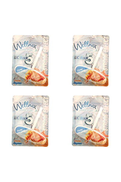Wellnax breeze refresh Wc Klozet Blok Desenli Okyanus Kokulu X4