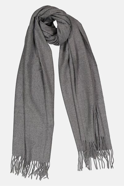 London Fog Women Heather Scarfs 180 X 70 Cm, Light Grey