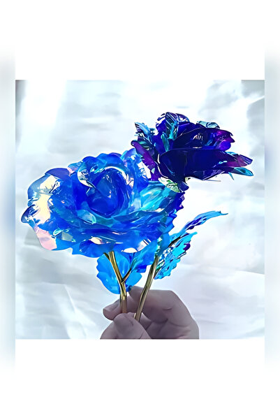 rkmstore Mavi Sonsuzluk Gülü Hediyelik Gül Dekor Sevgiliye Hediye Anneler Günü Hediyesi Solmayan Gül