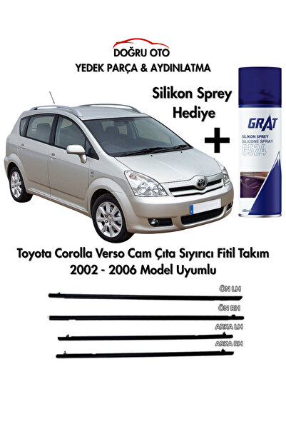 DOĞRU TİCARET Toyota Corolla Verso Cam Çıta Sıyırıcı Fitil Takım 2002 - 2006 ...