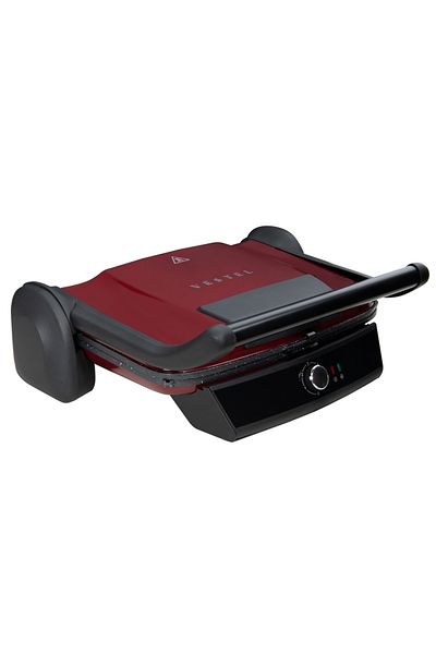 Vestel Retro T7000 Electric Grill and Toaster, Claret Red