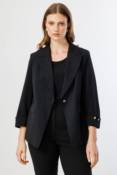 Ekol Single Button Cover Pocket Jacket