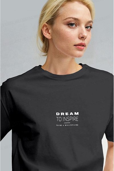 Millionaire Women's Smoked Inspire Regular Fit Regular Fit T-Shirt