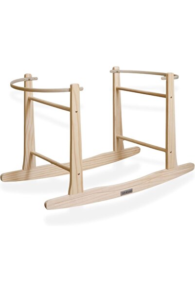 Star Kids حامل سلة موسى الخشبي القياسي من كلير دي لون - طبيعي