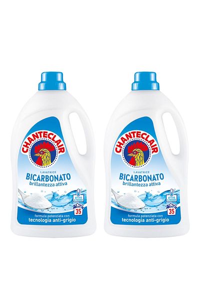 chante clair Detergent de rufe Chanteclair cu bicarbonat, 35 de spălări, 1575 ml, 2 buc.