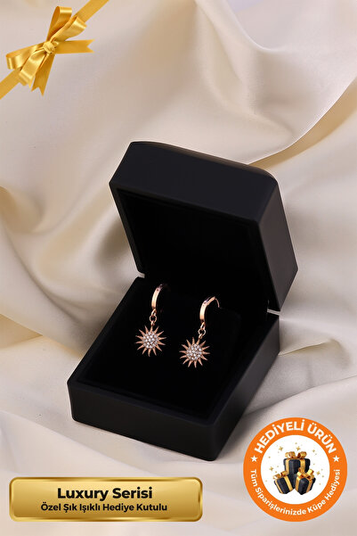 Lucente Jewellery Işıklı Hediye Kutulu Güneş 925 Ayar Gümüş Kaplama Güneşli H...