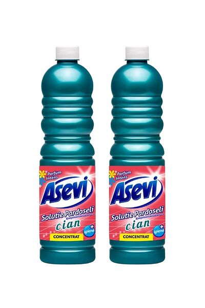 ASEVI Floor cleaning solution, Cyan, 1l X 2