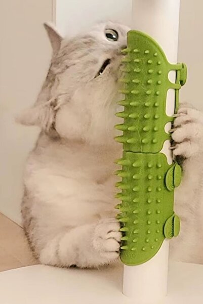 Buffer ®   Adjustable Silicone Cat Itch Comb That Can Be Attached to the Chair Leg